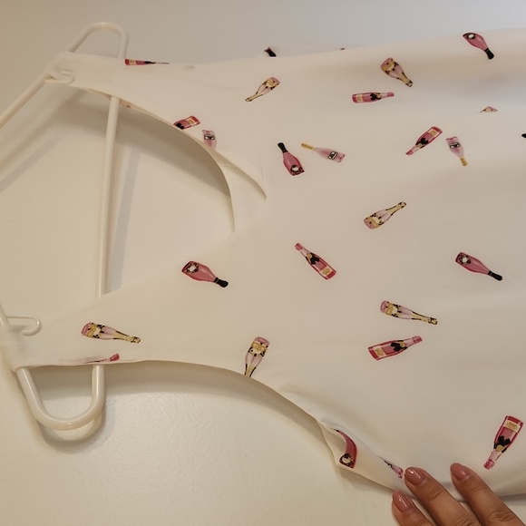 Champagne bottle print camisole - Picture 2 of 6
